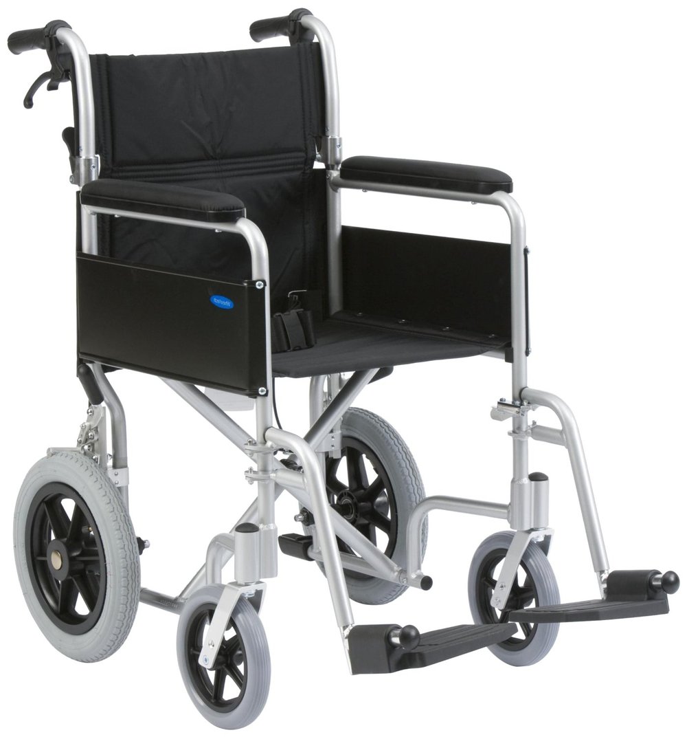 Drive Medical 18-inch Lightweight Aluminium Transit Wheelchair - UK